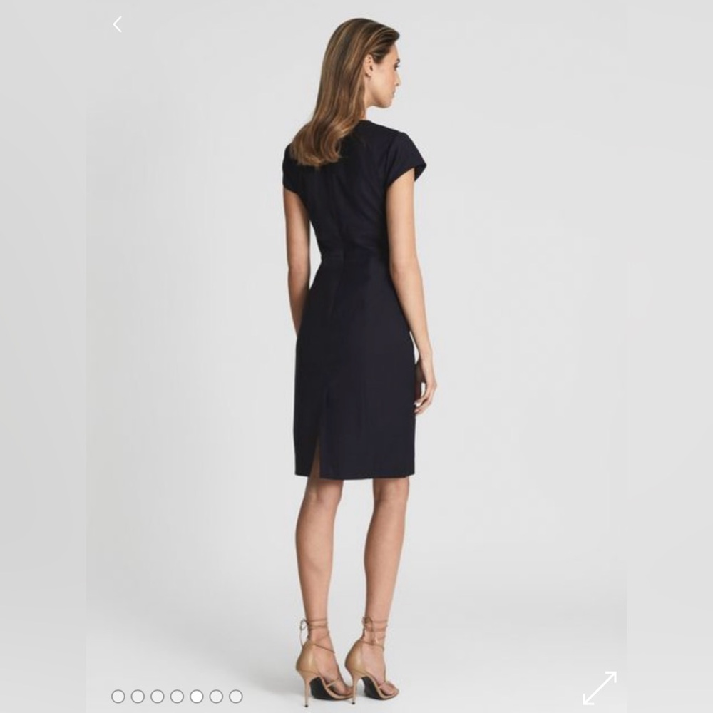 REISS HAISLEY TAILORED DRESS IN BLACK Size US 10 new - Picture 5 of 13